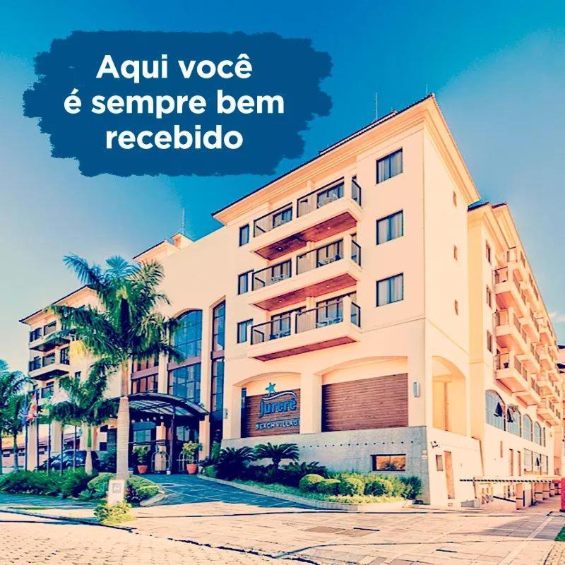 Apto Pes Na Areia Em Hotel Jurere Beach Jurere Internacional Florianópolis 외부 사진
